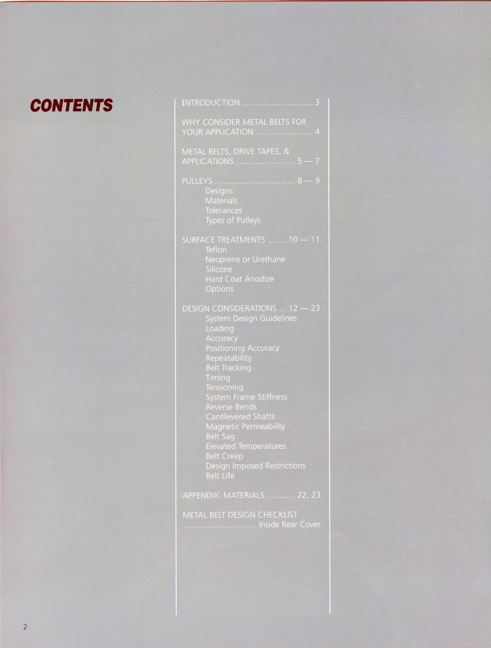 Design and Applications Guide - Belt Technologies Europe
