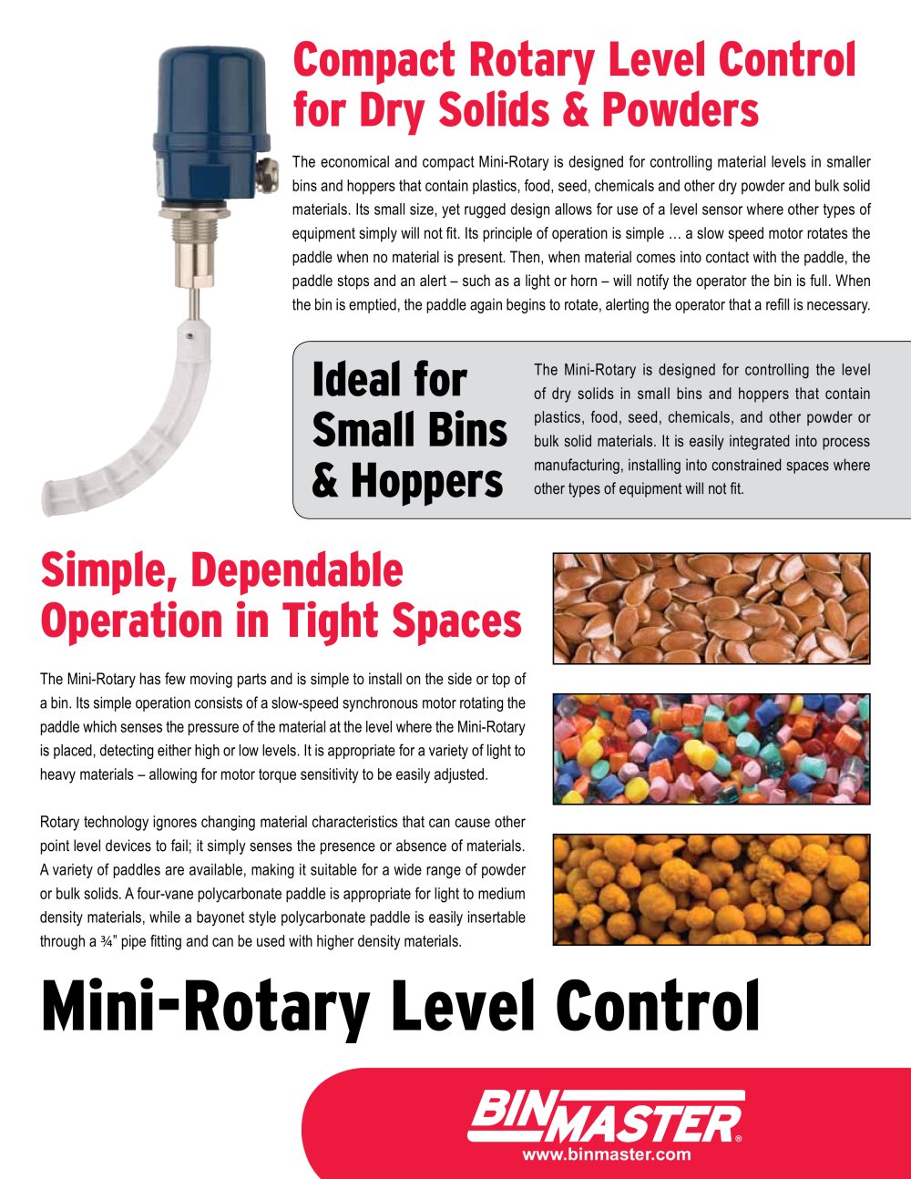BinMaster Mini Rotary Brochure - BinMaster