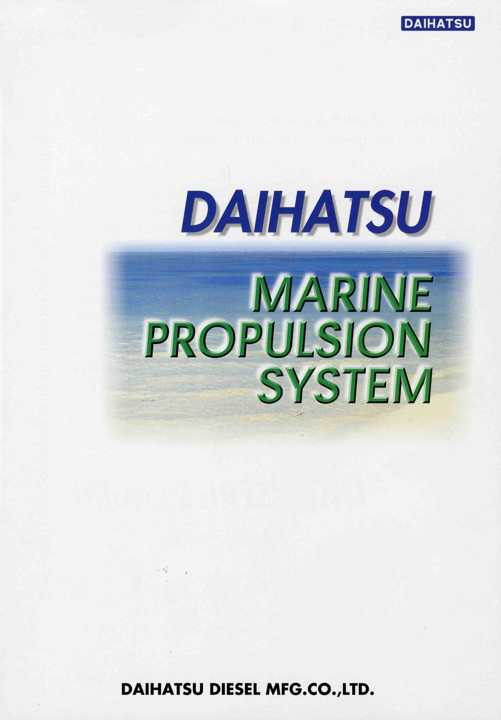 MARINE PROPULSION SYSTEM - Daihatsu Diesel