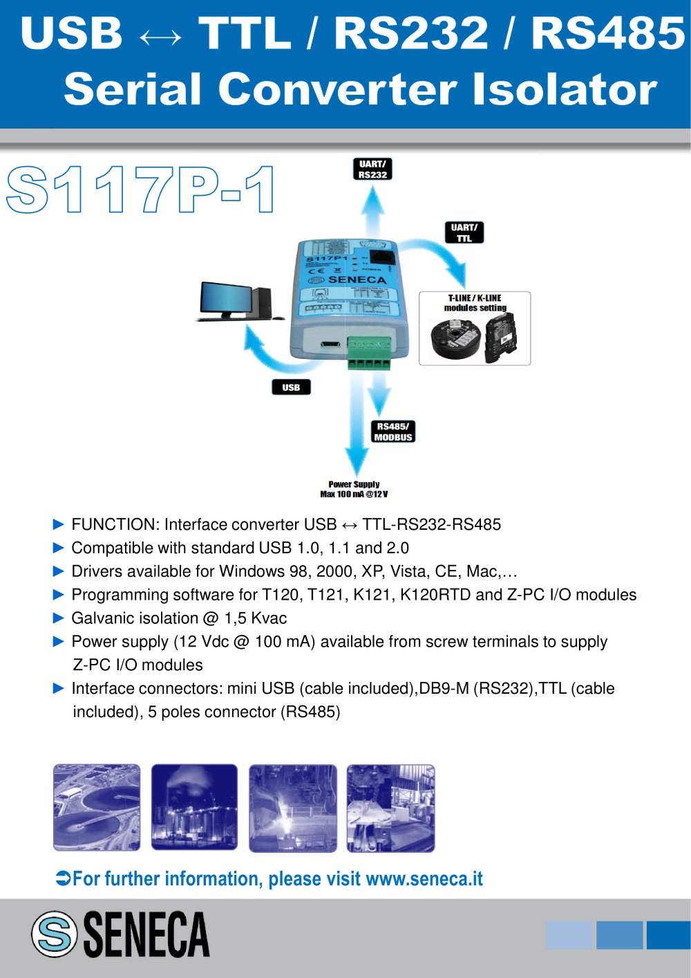 USB to serial Universal Converter - Seneca