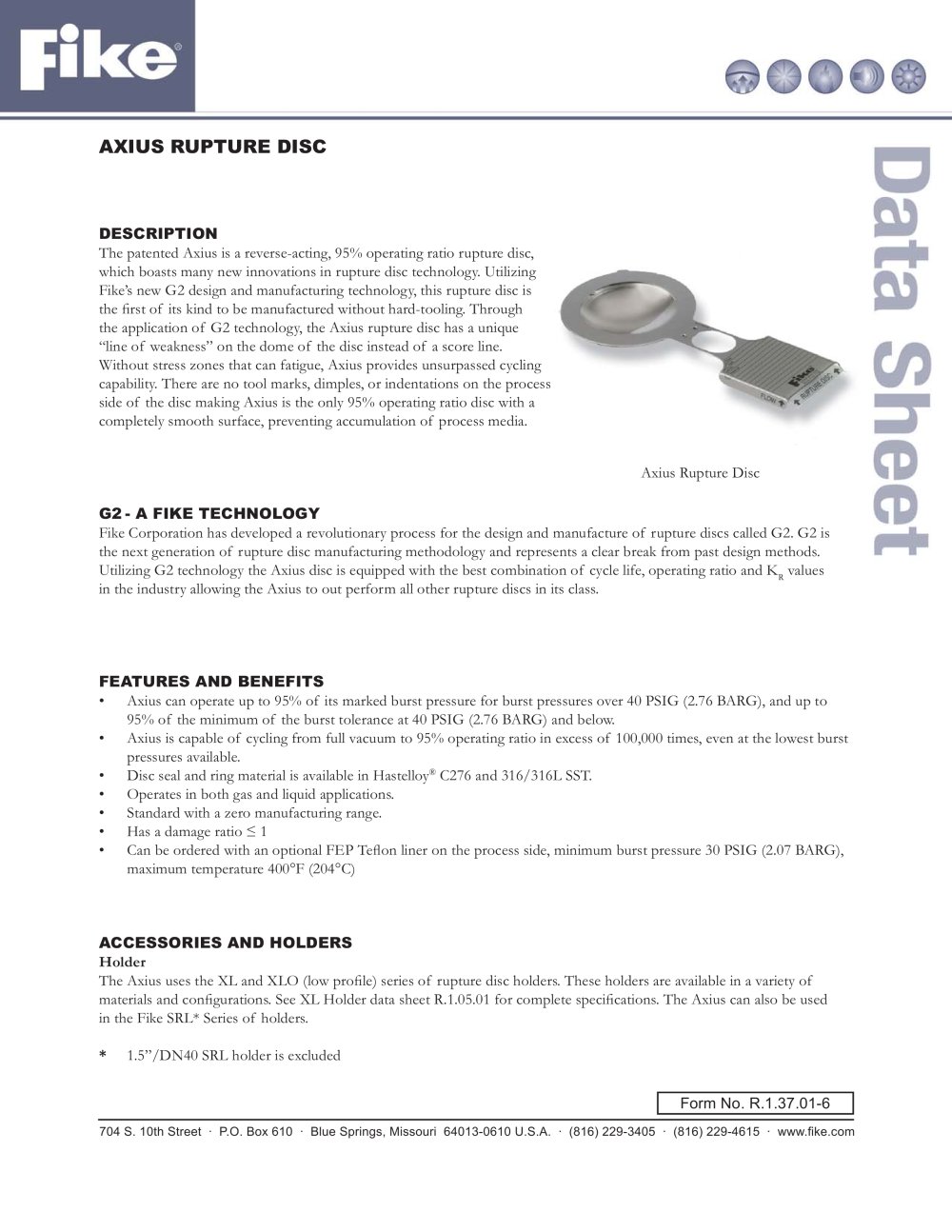 Axius Data Sheet - Fike