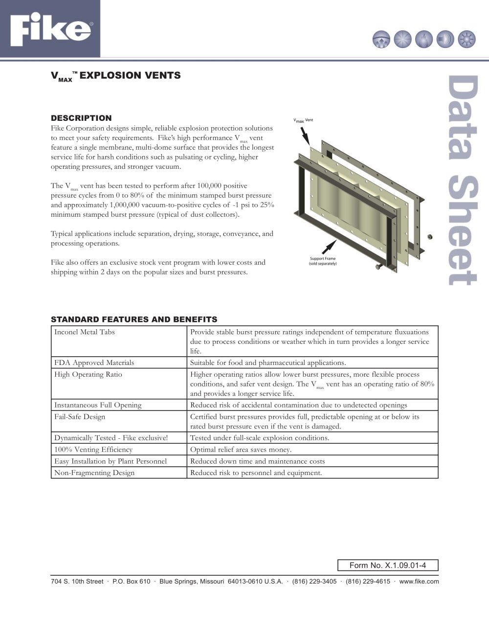 Vmax Datasheet - Fike