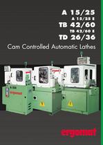 Cam controlled automatic lathes A 15 E - A 25 E