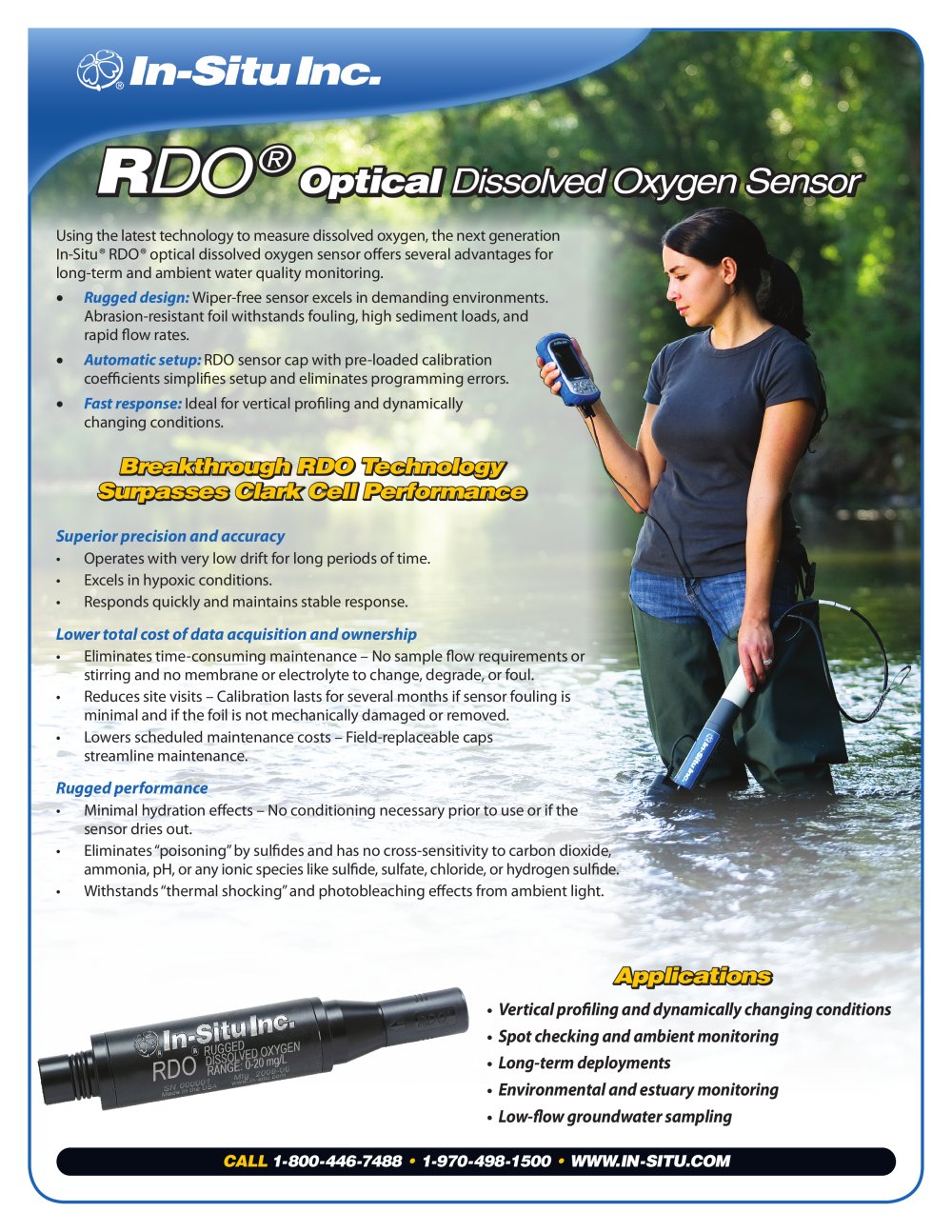 Optical DO (RDO) Spec Sheet - In-Situ