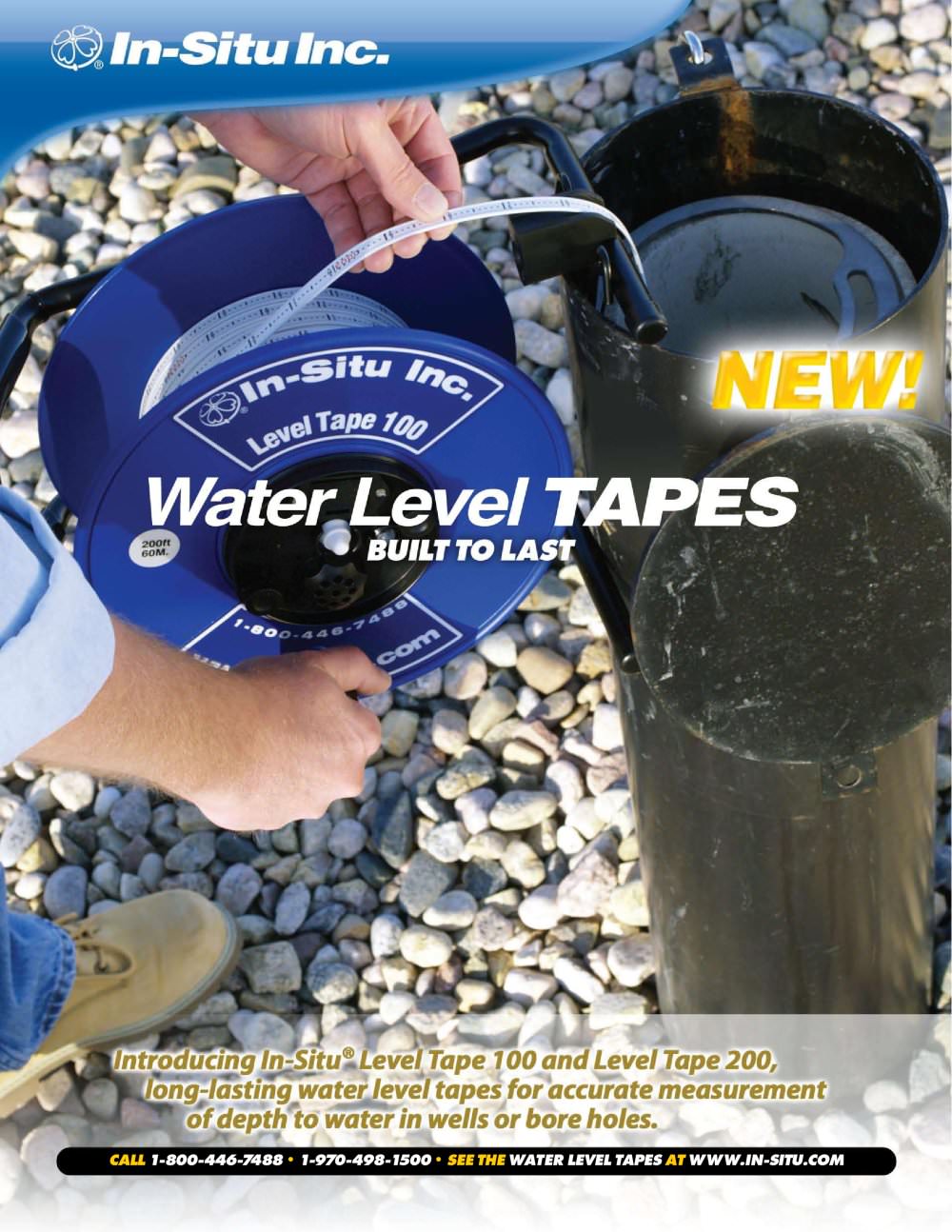Water Level TAPES Spec Sheet - In-Situ