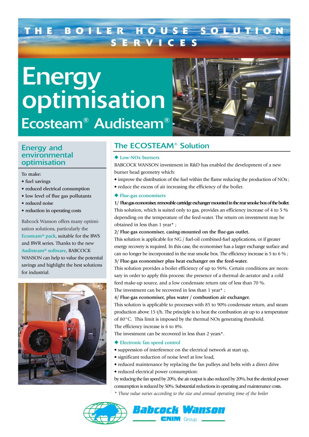 BW Energy Optimisation - Babcock Wanson