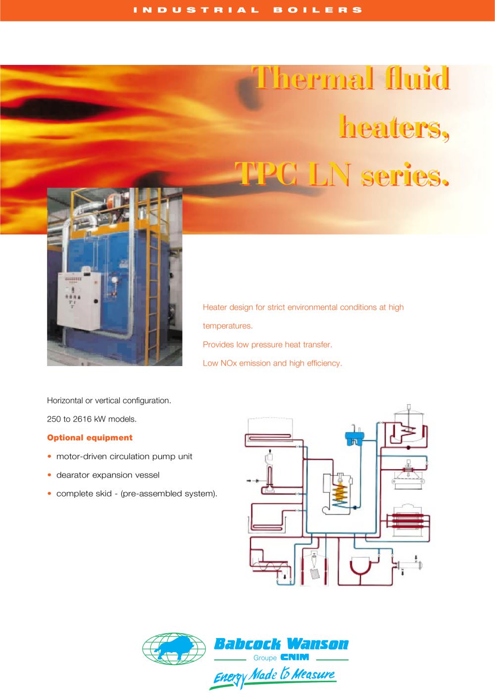 Thermal Fluid Heater TPC-LN - Babcock Wanson