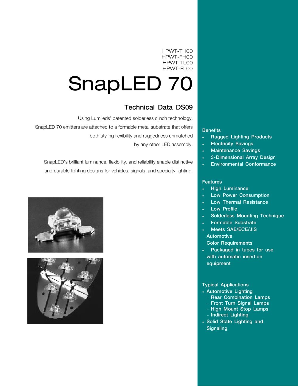SnapLED 70 - Philips Lumileds Lighting Company