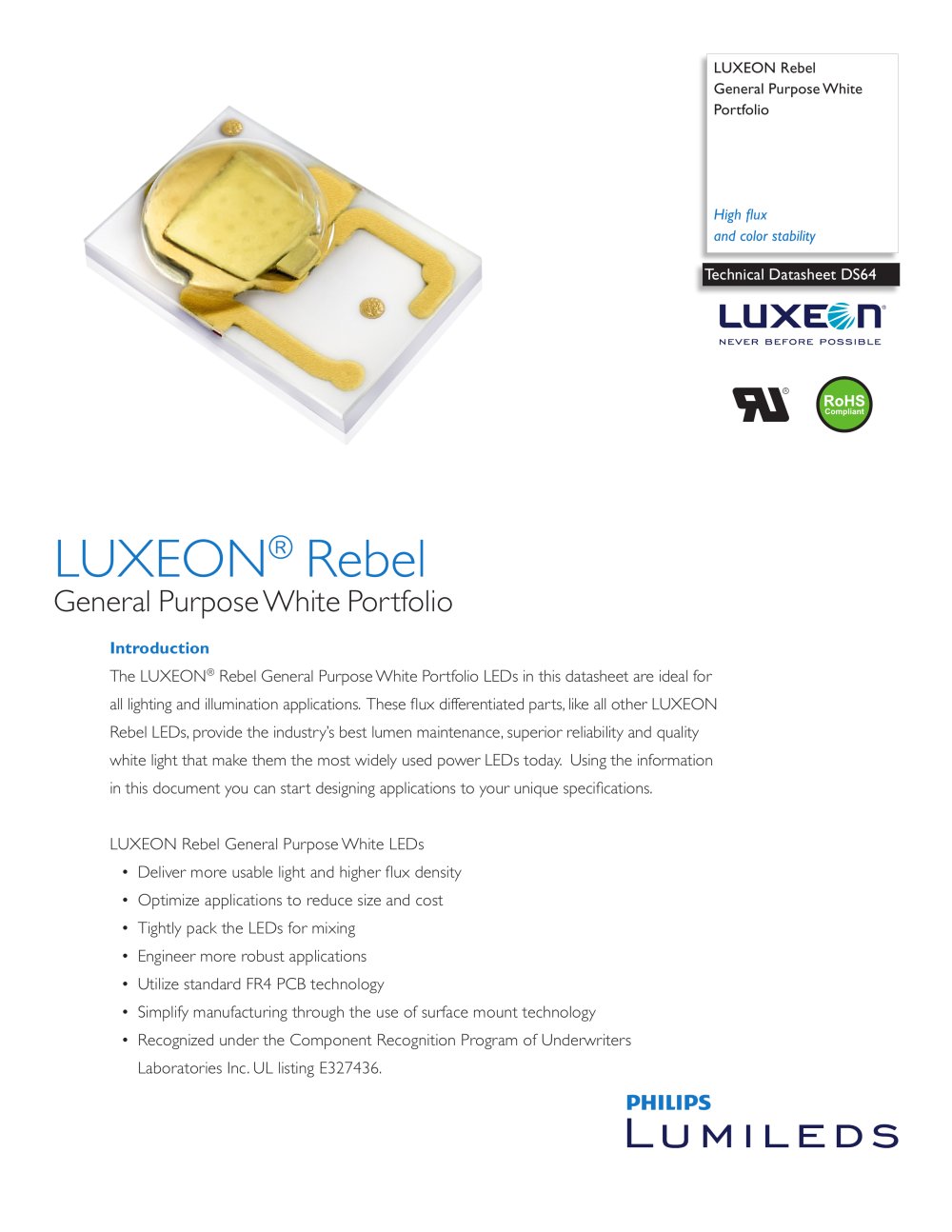 Technical Datasheet DS64 - Philips Lumileds Lighting Company