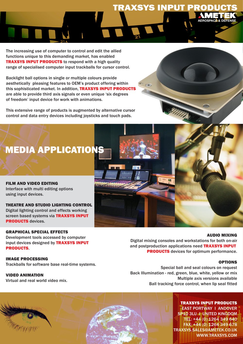 Media Applications - Traxsys Input Products