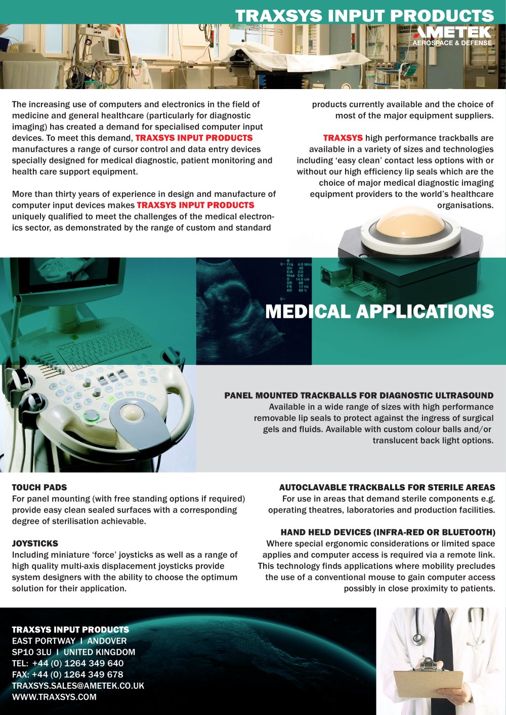 Medical Applications - Traxsys Input Products