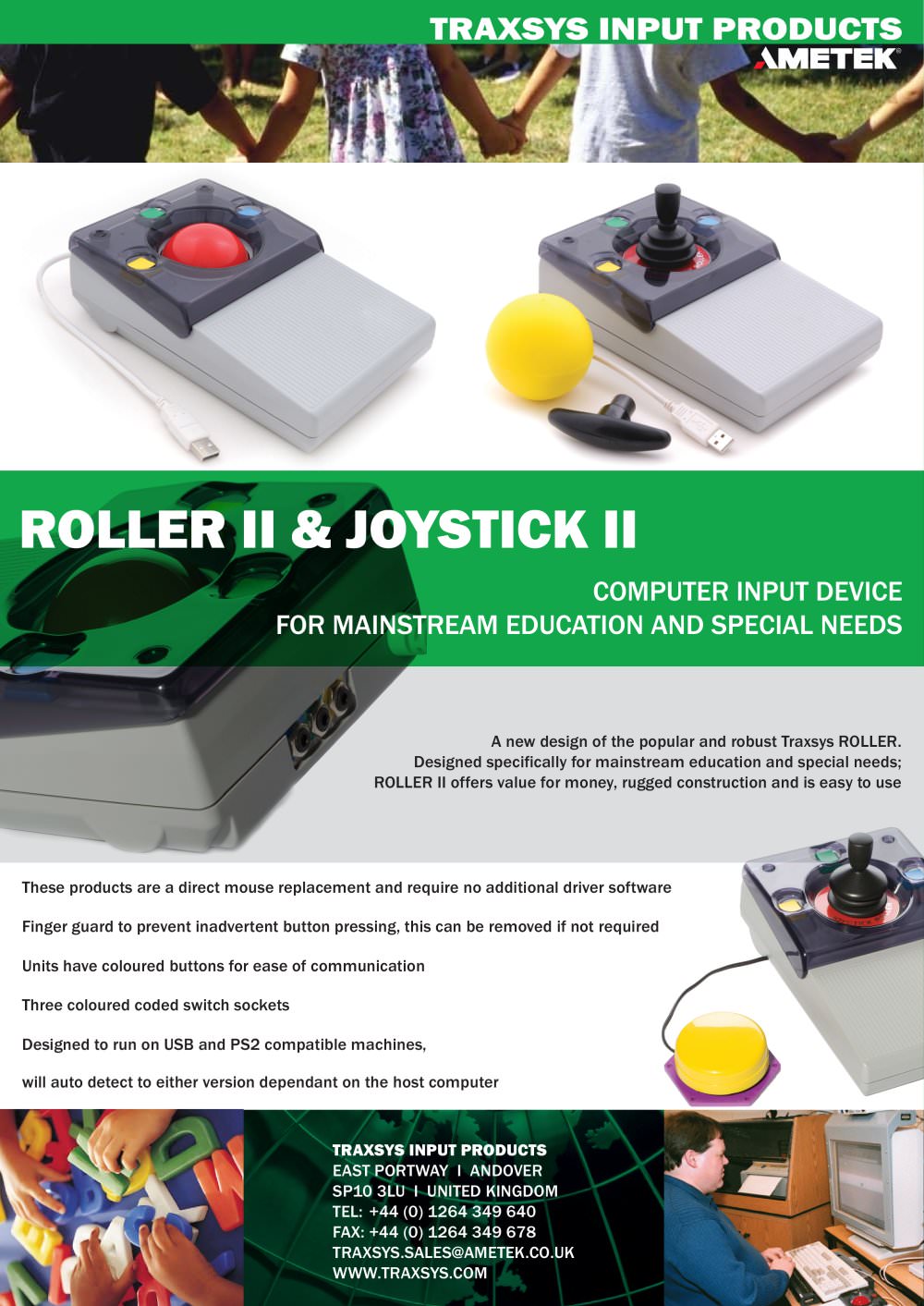 ROLLER II & JOYSTICK II - Traxsys Input Products