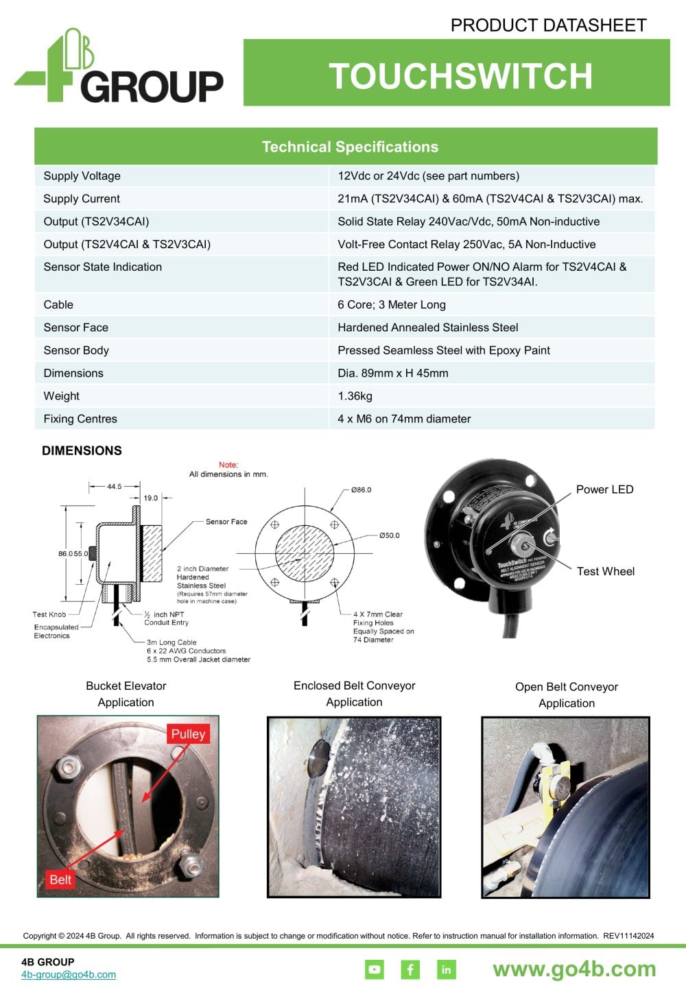 4B Braime Elevator Components - 