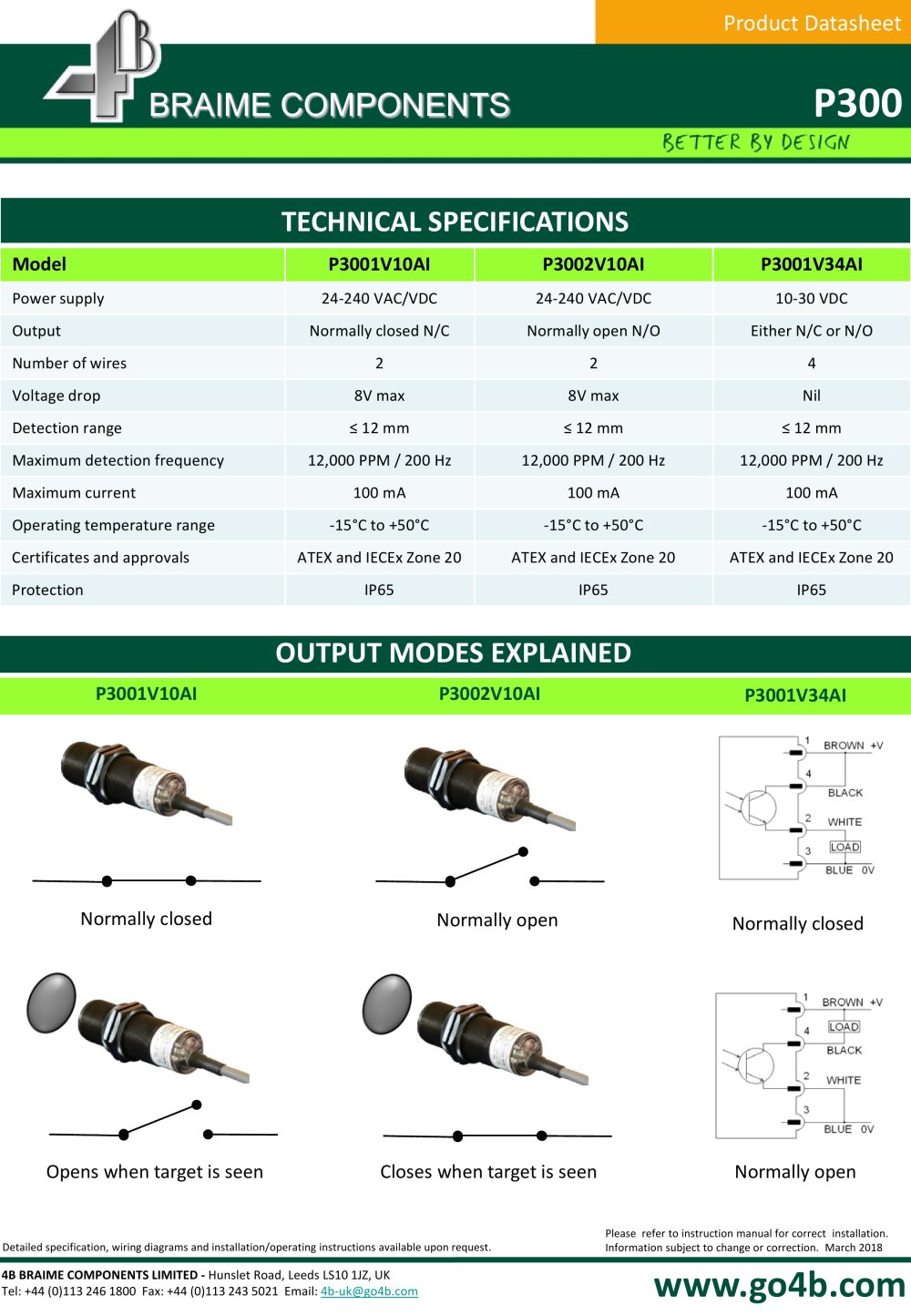 4B Braime Elevator Components - 14158, 208344