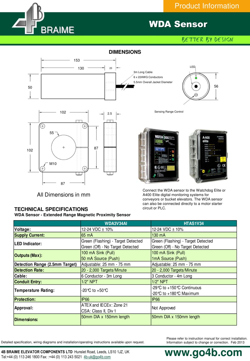 4B Braime Elevator Components - 