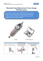 Standard model mechanical force gauge PS/PSS series
