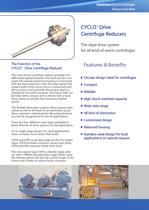 CYCLO�Drive Centrifuge Reducers