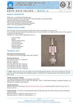 KNIFE GATE VALVES A Series 