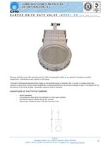 VALVES FOR GASES  GR Series - Knife gate