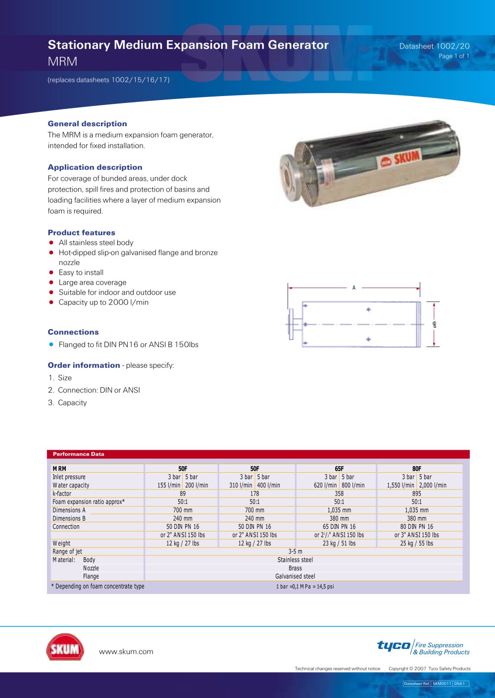 Stationary Medium Expansion Foam Generator - SKUM