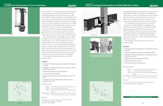 Model 3565 Bolt Extensometer for Proof Load Testing and Model 4013 Averaging Extensometer for ASTM D5656 Shear Tests