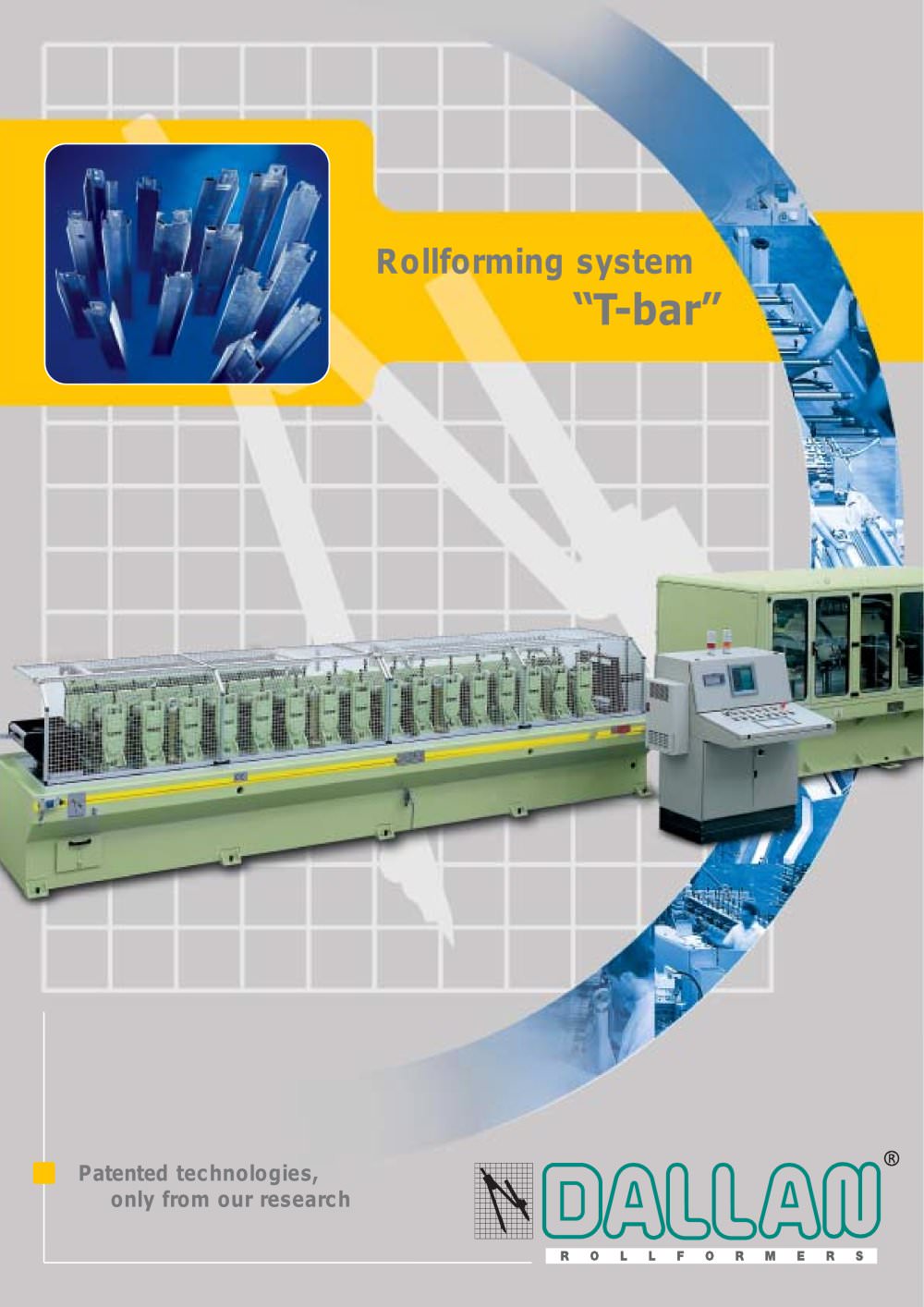 roll forming machine for T-profils - DALLAN