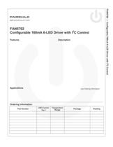 FAN5702 Configurable 180mA, 6-Channel LED Driver with 12C Control for Mobile Handsets