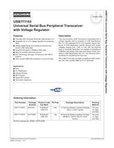 USB1T1103 Universal Serial Bus Peripheral Transceiver with Voltage Regulator