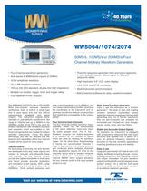 Model WW5064  50MS/s Four-Channel Arbitrary Waveform Generator 