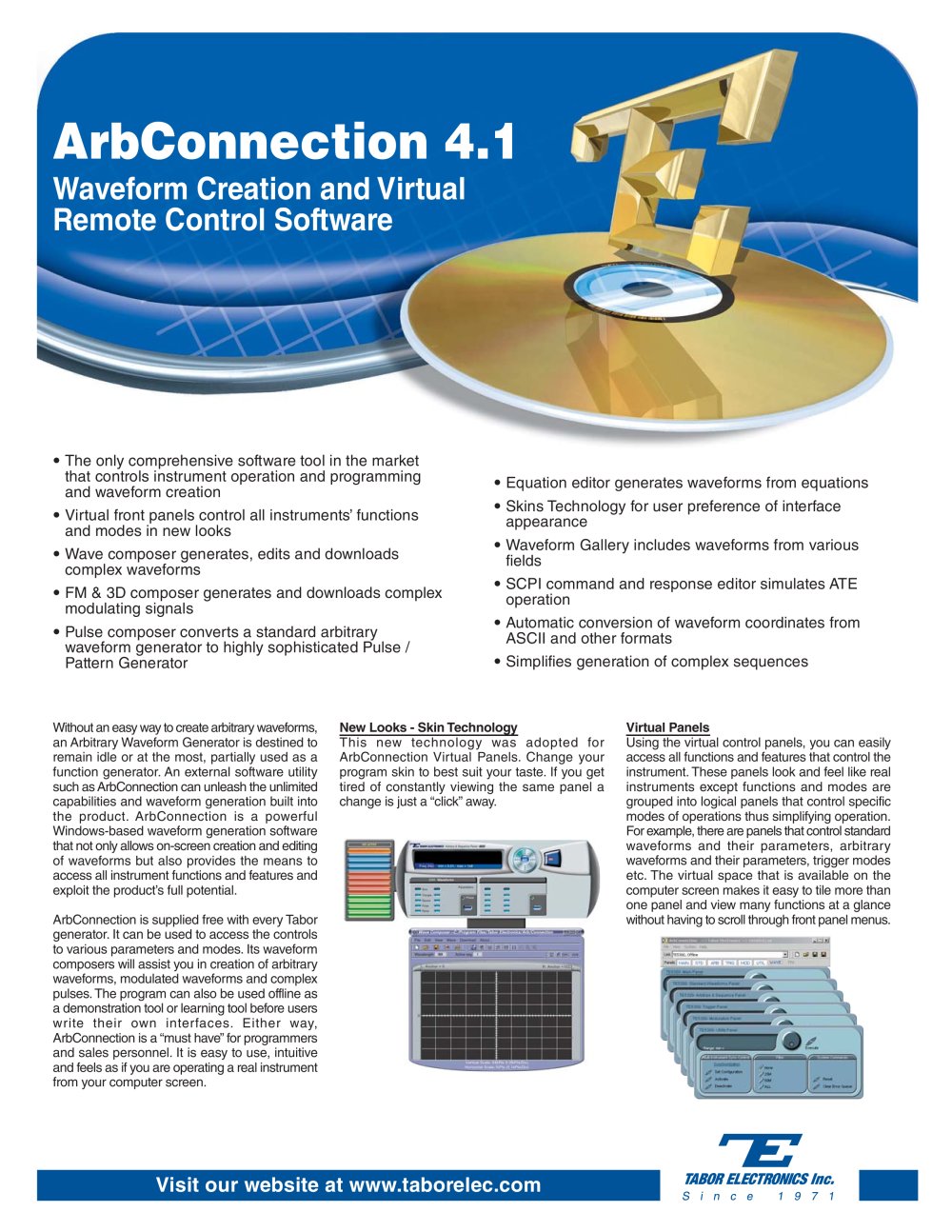 Waveform Creation Software - Tabor Electronics