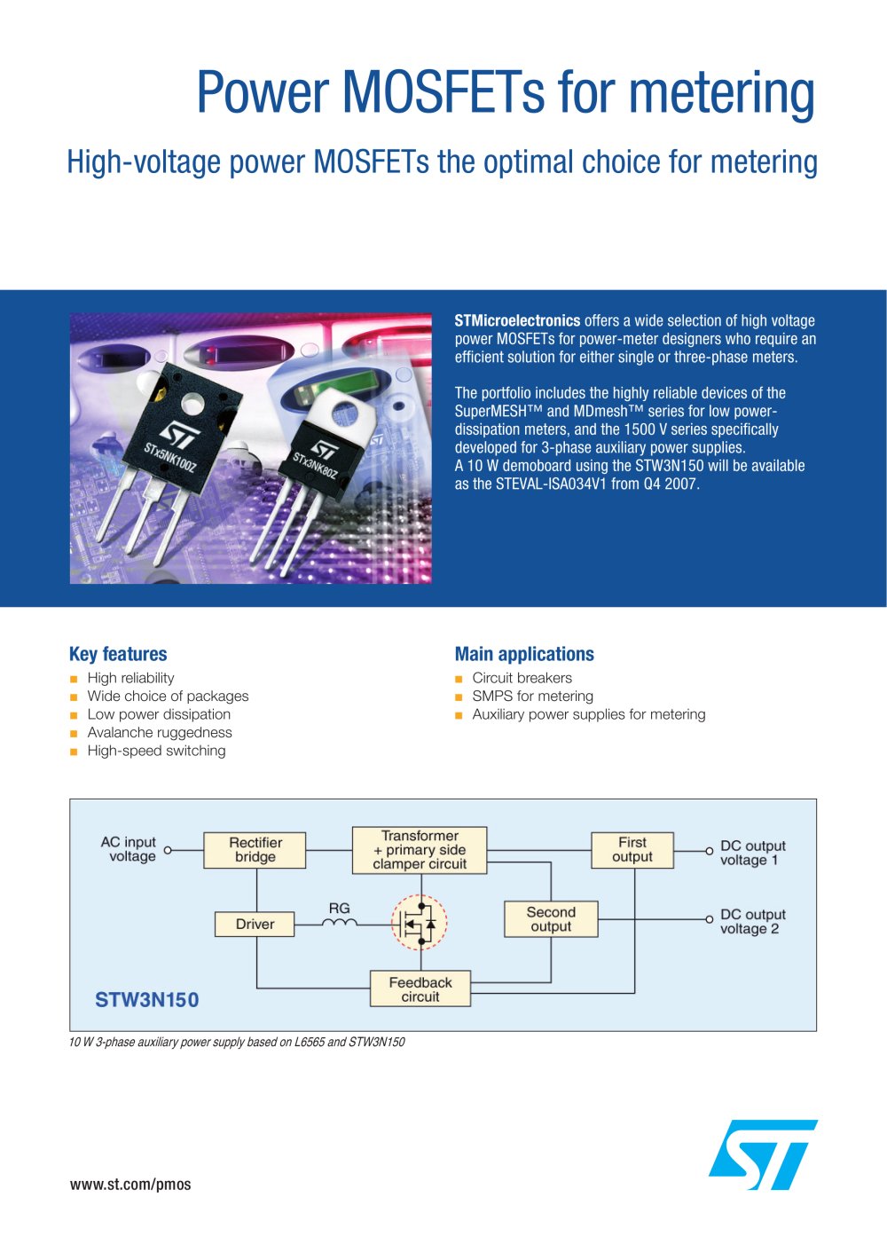 Power MOSFETs for metering - STMicroelectronics