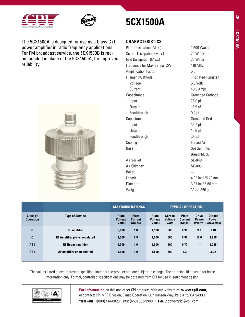 5CX 1500A - CPI