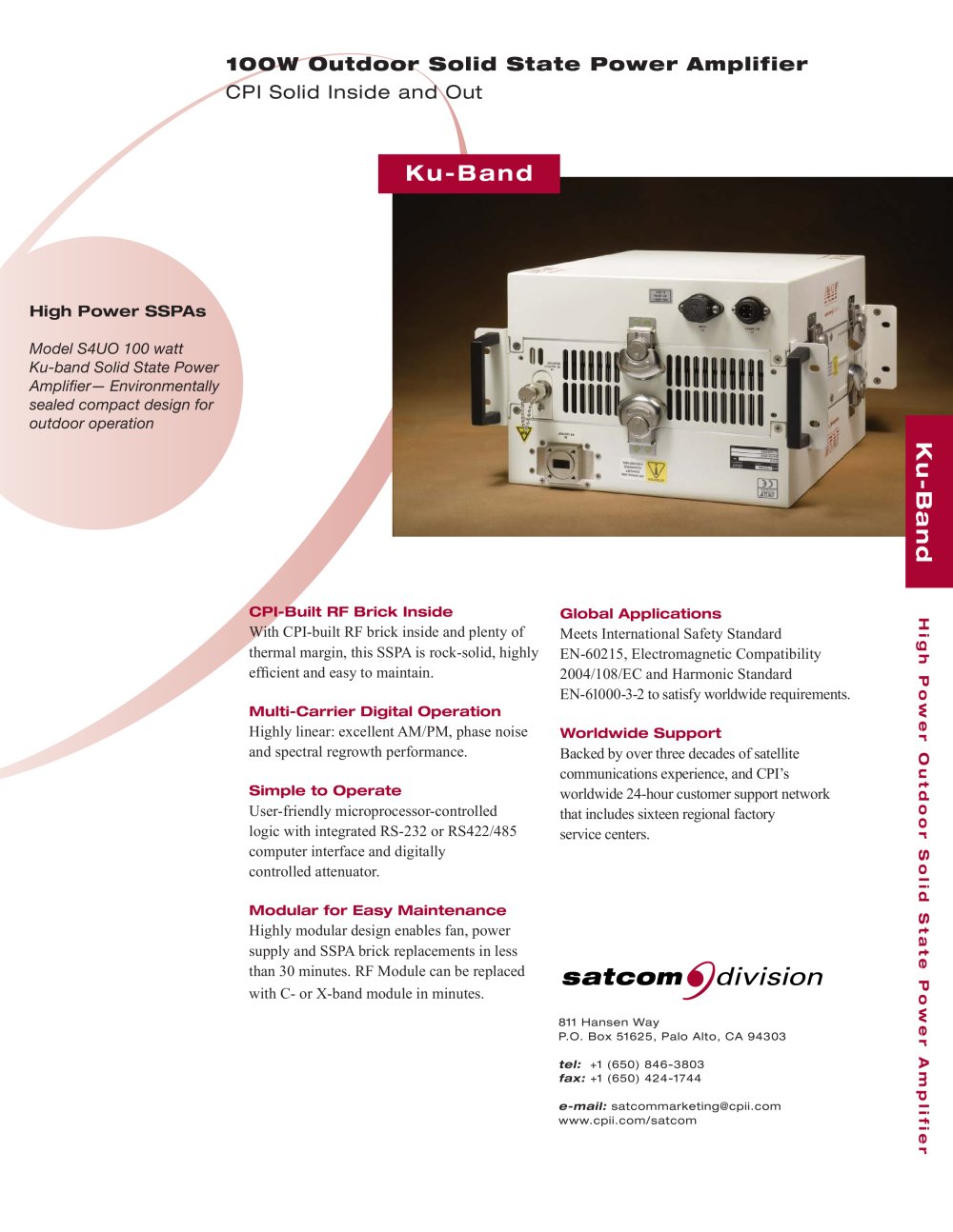 Solid State HPAs S4UO - CPI