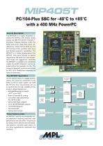 Robust PC/104-Plus PowerPC CPU board for extended temperature