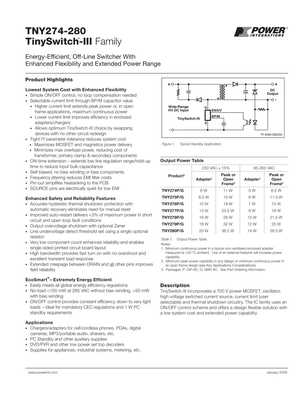 TinySwitch-III - Power Integrations