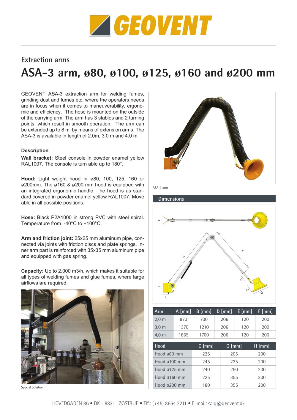 Asa 3 Arm - Geovent A/S