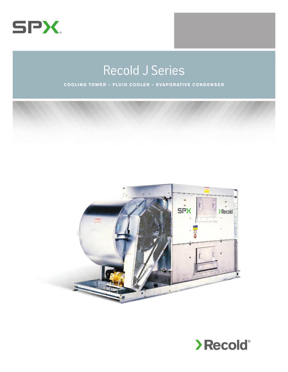 Recold JW - Evaporative Fluid Coolers - SPX Cooling Technologies