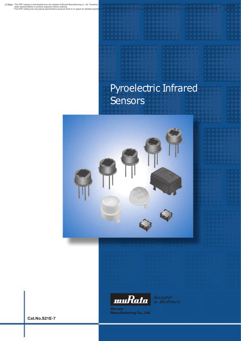 Pyroelectric Infrared Sensors - Murata