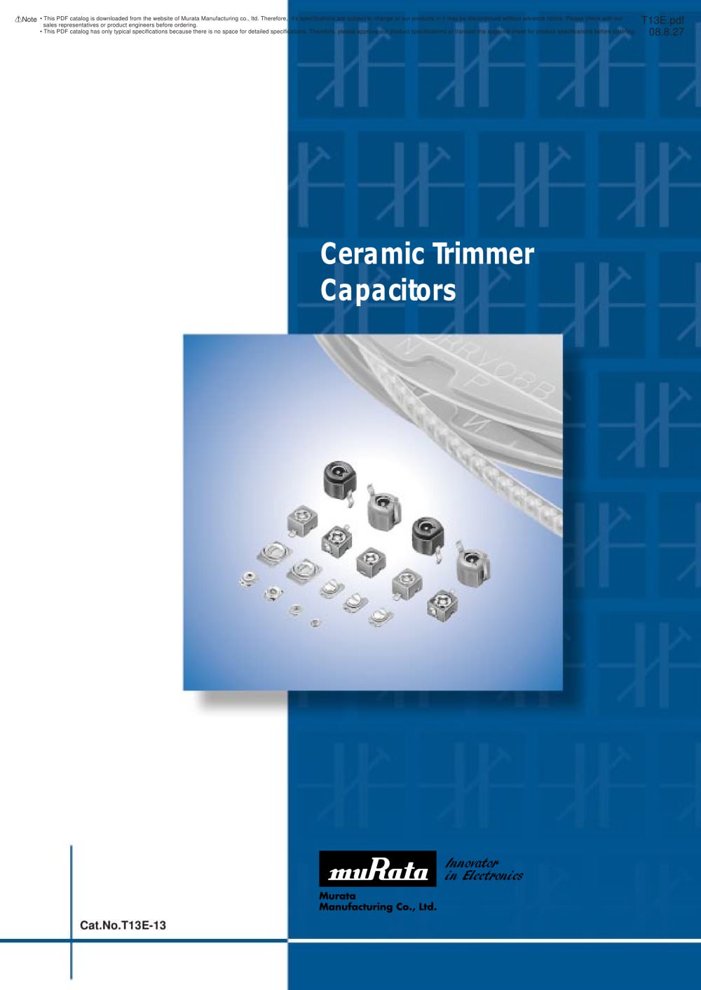 Trimmer Capacitors - Murata