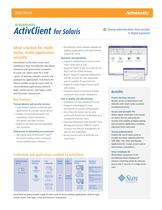 ActivClient for Solaris  The ideal solution for multi-factor, multi-application security