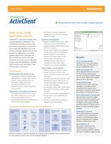 ActivClient  Multi-factor and multi-application security