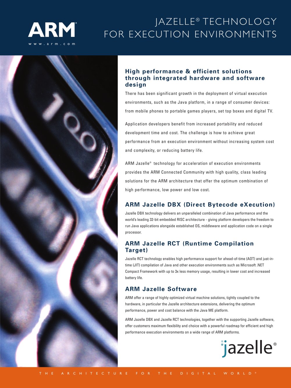 JAZELLE&reg; TECHNOLOGY FOR EXECUTION ENVIRONMENTS - Arm Holdings