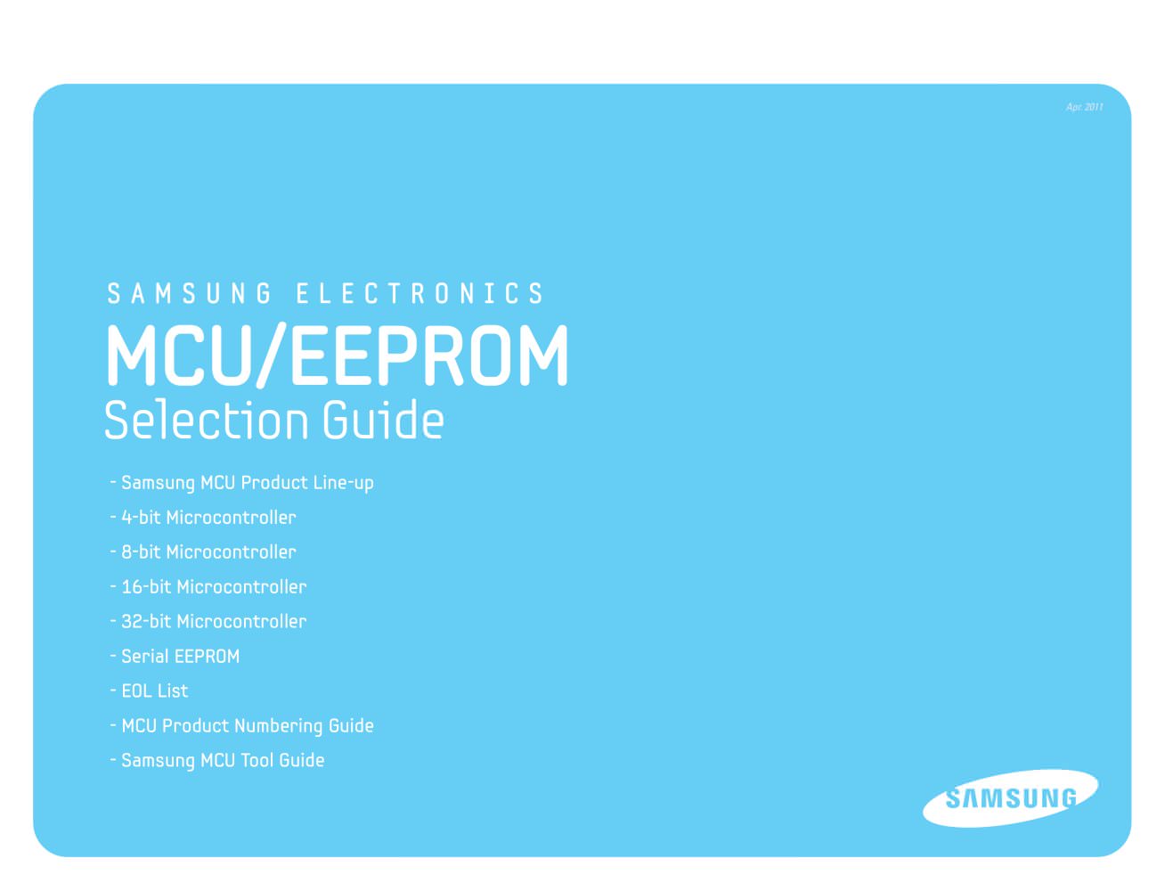 MCU / EEPROM Selection Guide - Samsung Semiconductor