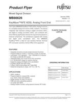 ADSL Modem Products: MB86626 Product Flyer 