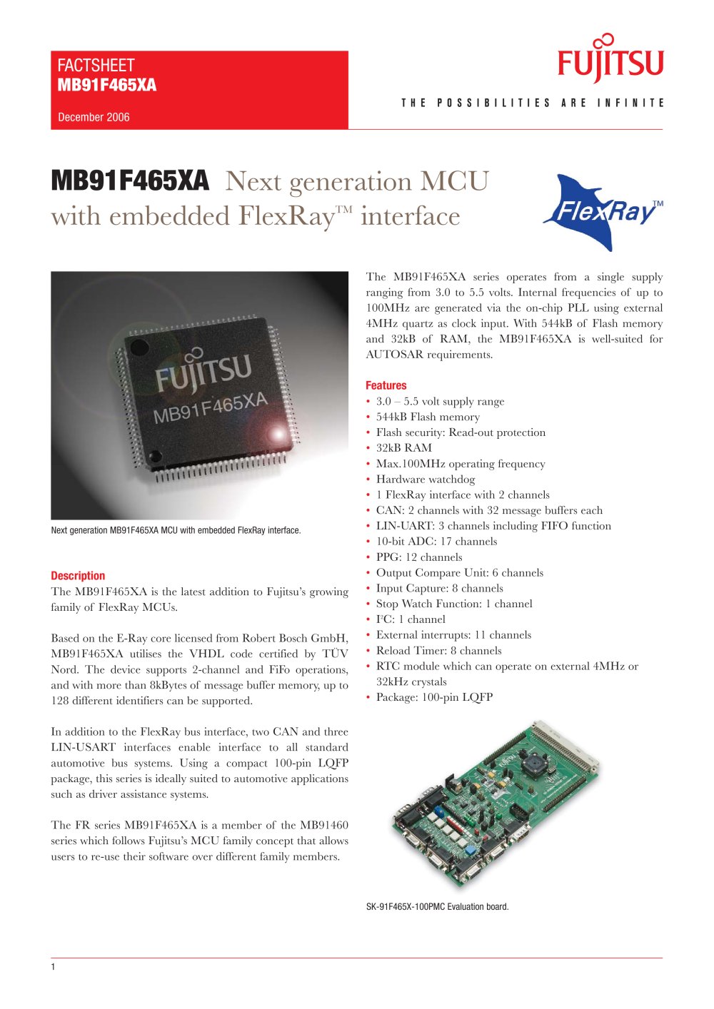 MB91F465XA-factsheet - Fujitsu