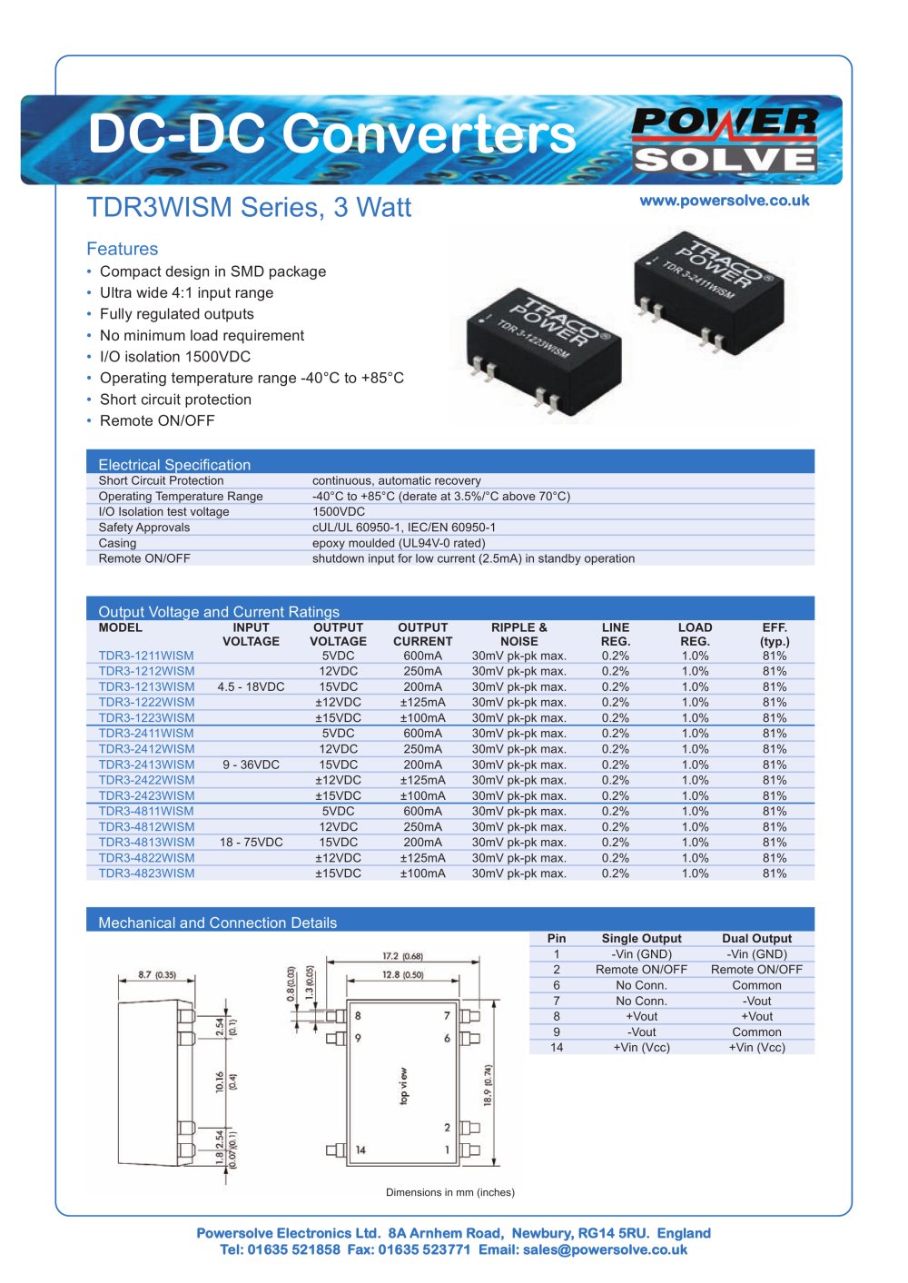 DC-DC Converters - Powersolve Electronics