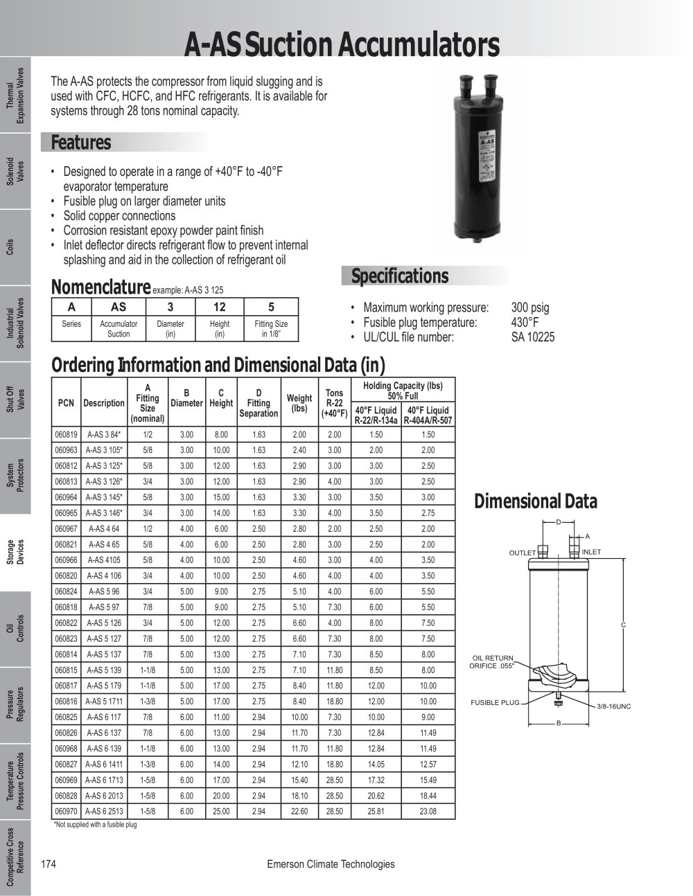 A-AS Suction Accumulators - Emerson Flow Controls