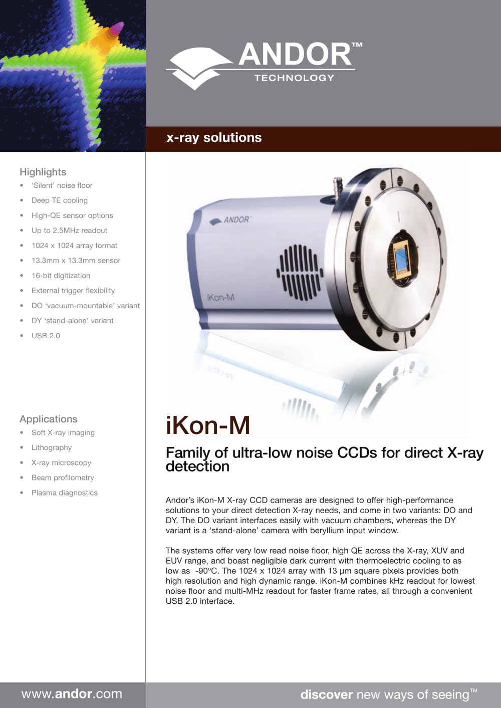 iKon-M USB X-Ray Brochure - Andor Technology
