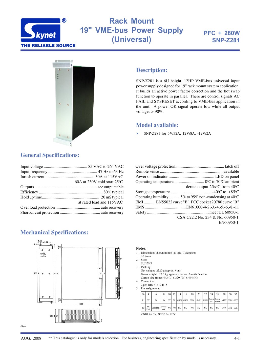 Skynet Rack Mount - Skynet Electronic