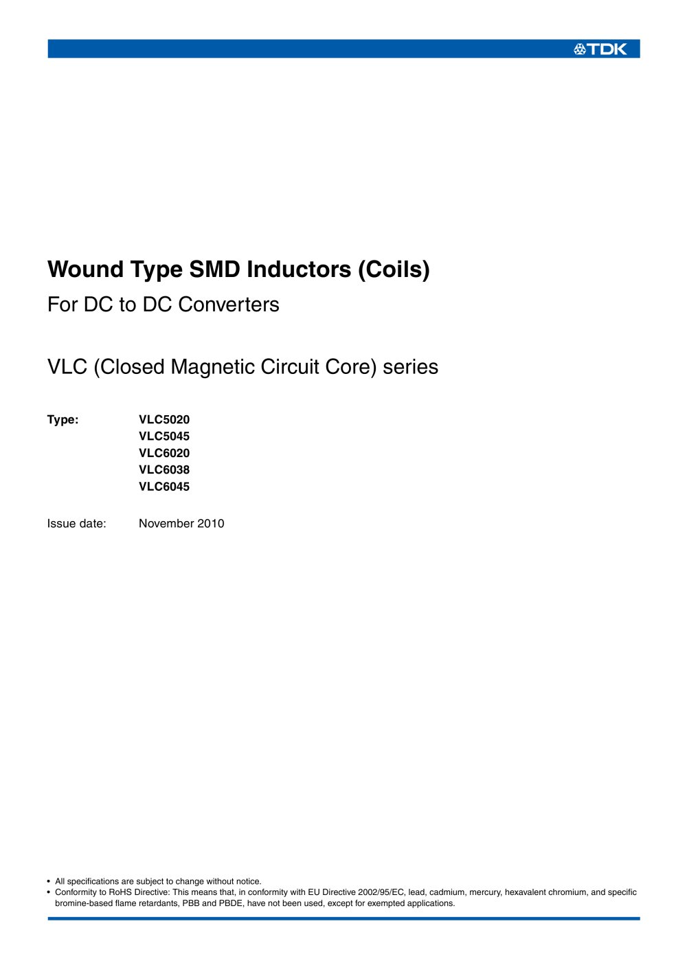 Wound Type SMD Inductors (Coils) - TDK